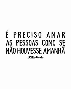 É Preciso Amar [Minimalista]