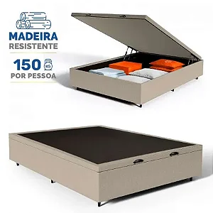 Cama Box Baú Viúva Corino 128X188X42