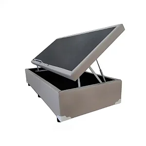 Cama Box Baú Solteirao Corino 108x198x42