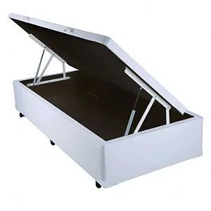 Cama Box Baú Solteiro Corino 88X188X42
