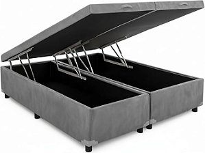 Cama Box Baú Suede King 193x203x42