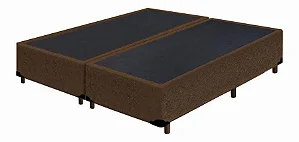 Cama Box Base Queen Suede 158x198x30 cm