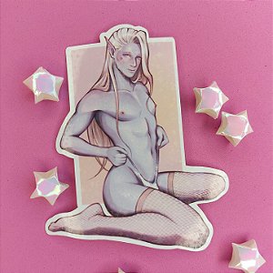 [Adesivo Avulso] Femboy Half Orc