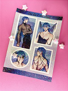 [Cartela de Adesivos] Goth Flins
