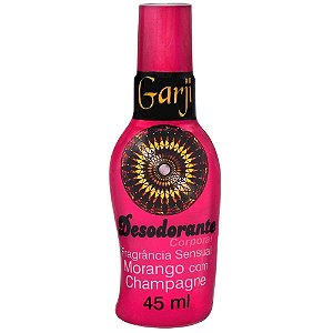 Desodorante Íntimo Aromático MORANGO COM CHAMPANHE 45Ml Garji