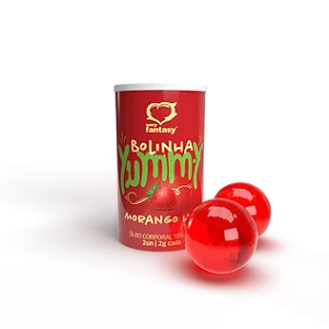 Bolinha Explosiva Yummy Morango Hot