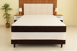 Cama Box Conjugado Casal Ortopédica Absolut - Marrom