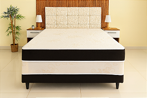 Cama Box Conjugado Casal Ortopédica Absolut - Preto