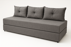 Sofanete Sofá de 3 lugares Sofá Cama de Casal Bicama em Suede