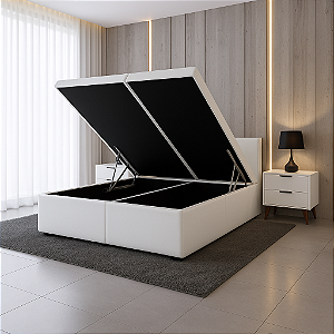 Base Box Baú Corino Queen - Branco