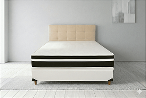 Colchão BioClassic One Side + Base Baú Casal