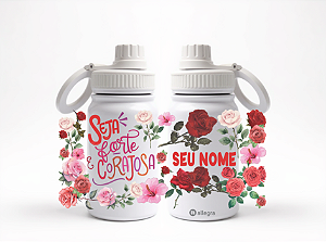 Garrafa Térmica Baby 350ml - Seja forte e corajosa