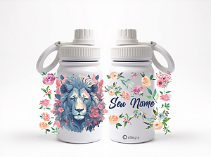 Garrafa Térmica Baby 350ml - Flores e Leão