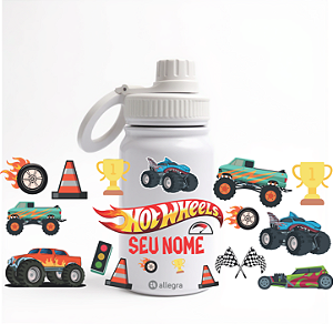 Garrafa Térmica Baby 350ml - Hot wheels