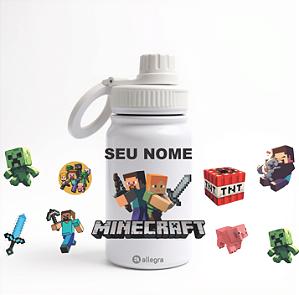 Garrafa Térmica Baby 350ml - Minecraft