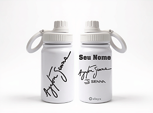 Garrafa Térmica Custom Baby 350ml - Ayrton Senna Autógrafo