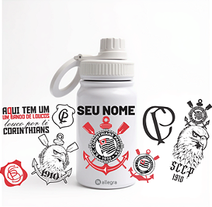 Garrafa Térmica Custom Baby 350ml - Corinthians: Bando de Loucos