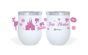 Cuia Térmico Custom Little 360ml - Castelo Barbie