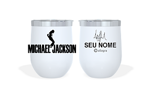 Cuia Térmico Custom Little 360ml - Michael Jackson Autografo - Só para fãs