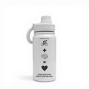 Garrafa Térmica Custom Life 600ml - Bikeando por aí!
