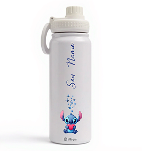 Garrafa Térmica Custom Ice 800ml - Stitch Coração