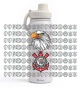 Garrafa Térmica Custom Ice 800ml - Águia Corinthians