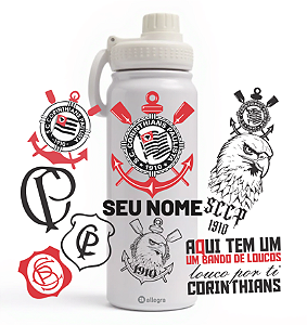 Garrafa Térmica Custom Ice 800ml - Corinthians: Bando de loucos