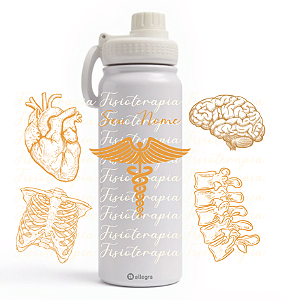 Garrafa Térmica Custom Ice 800ml - Profissão Fisioterapia: Movimento & Vida