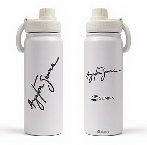 Garrafa Térmica Custom Ice 800ml - Ayrton Senna Autógrafo