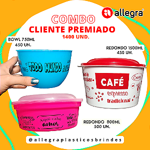 COMBO CLIENTE PREMIADO RD1500 + RD800 + BOWL750