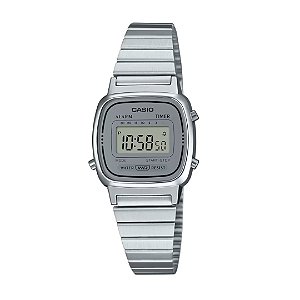 Relógio Casio Vintage Mini Cinza La670wa-7adf