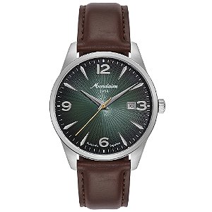 Relógio Automático Masculino Pulseira Couro Vidro de Safira 32851G0MVNC3