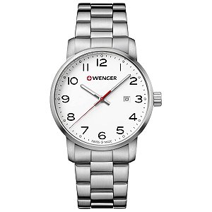 Relógio Wenger Avenue, prateado, 35 mm