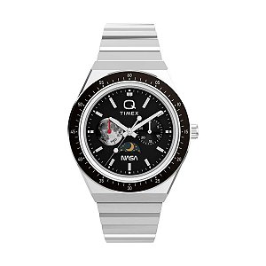 Relógio Timex Q NASA TW2Y56700 Masculino 40mm Aço Inox