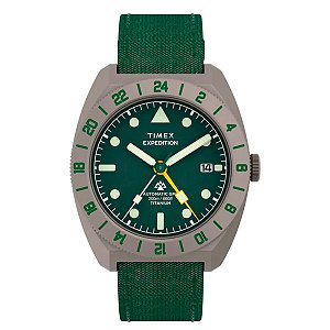 Relógio Timex Expedition Pioneer Titanium Automatic GMT TW2Y63400