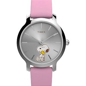 Relógio Timex Feminino Snoopy Tw2y26000 Peanuts Rosa