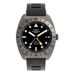 Relógio Timex Expedition Titanium Automatic Gmt Tw2w53000 Preto Cinza