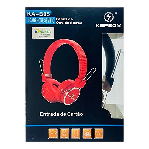 Fone Kapbom Headphone Stereo Bluetooth, Micro SD, AUX, MP3 KA-B05