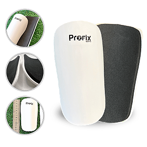 Caneleira de Futebol Simples Profix Branca