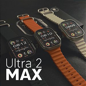Smartwatch Ultra 2 Max – Amoled, CPU Dual Core e Função Dois Gestos