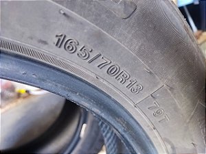 Pneu 165 70 13 par Dunlop meia vida bons sem conserto r$ 220 o par