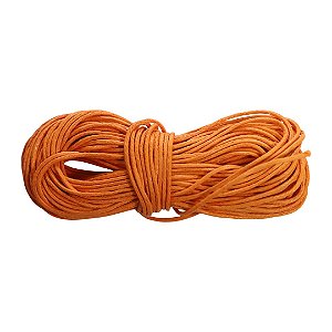 Cordão Encerado Laranja Neon