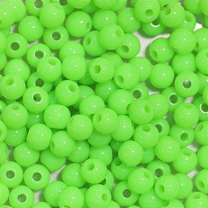 Bola de Resina Verde Neon 0,6mm 250 gramas