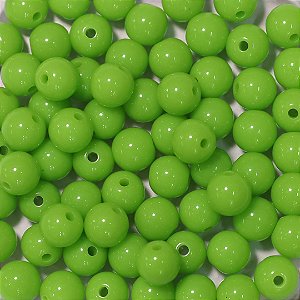 Bola de Resina Verde Neon 0,8mm 25 gramas