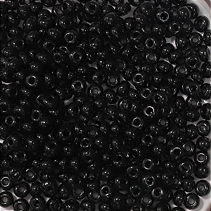 Miçanga Jablonex Preto Leitoso 0/9