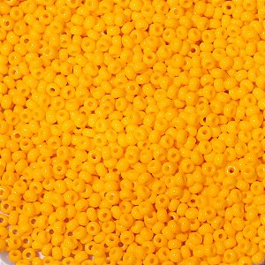 Miçanga Jablonex Laranja Claro Leitoso 0/9