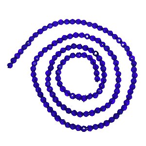 Cristal Bolinha 0,3mm Azul Royal Transparente