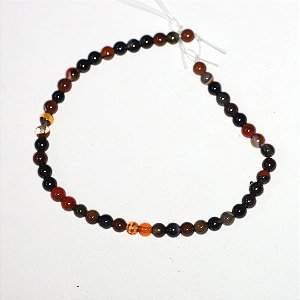 Pedra Natural Ágata de Fogo 0,4mm