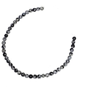 Pedra Natural Obsidiana Floco de Neve 0,4mm