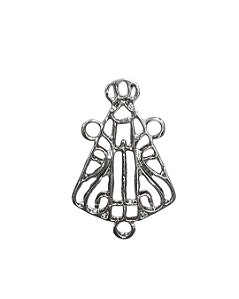 Pingente Nossa Senhora de Aparecida Níquel